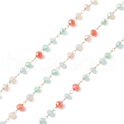 Handmade Glass Beaded Chains CHS-P016-46G-09-1