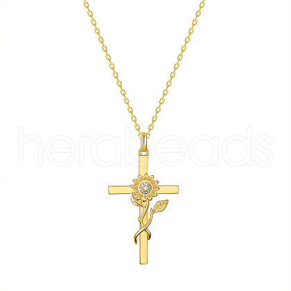 SHEGRACE Brass Pendant Necklaces JN995B-1