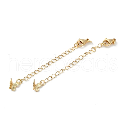 Brass Ends with Chains KK-P283-33G-1