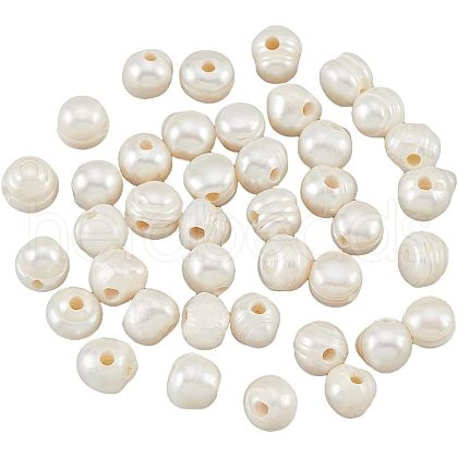  Natural Fresheater Pearl Beads BSHE-NB0001-24A-1