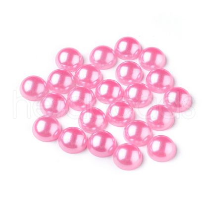 ABS Plastic Imitation Pearl Cabochons SACR-S738-10mm-Z6-1