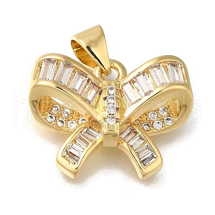 Rack Plating Brass Micro Pave Cubic Zirconia Charms KK-G500-03B-G-1