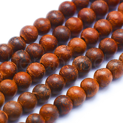 Natural Wood Beads Strands WOOD-P011-06-10mm-1