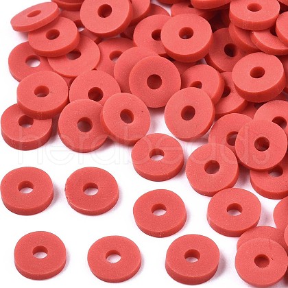 Handmade Polymer Clay Beads CLAY-R067-6.0mm-B30-1