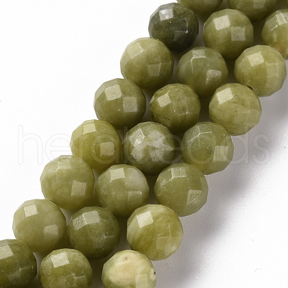 Natural Canada Jade Beads Strands G-S362-124E-1