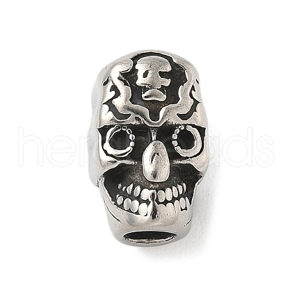304 Stainless Steel European Beads STAS-S183-05C-AS-1