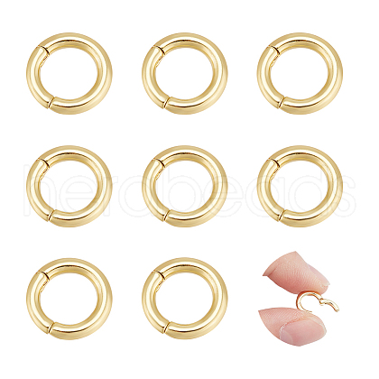 Unicraftale 8Pcs Brass Twister Clasps KK-UN0002-53-1