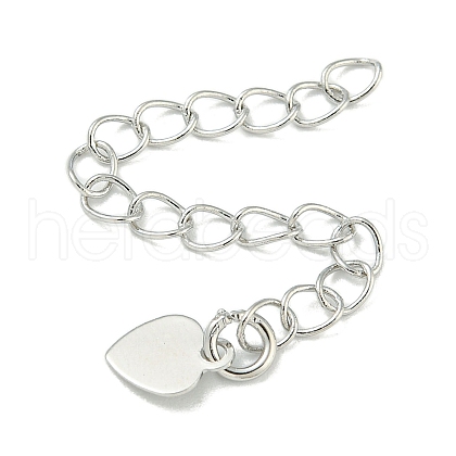 Rack Plating Brass Chain Extender FIND-T071-16P-1
