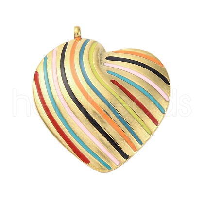 304 Stainless Steel Pendants STAS-V003-03G-06-1