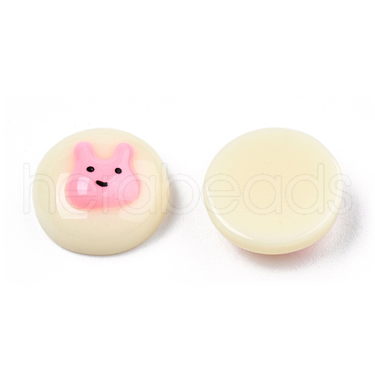 Opaque Resin Enamel Cabochons CRES-N031-028-1