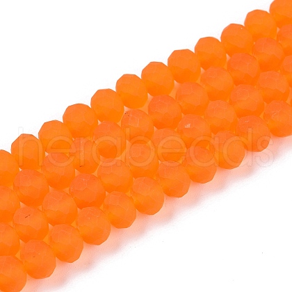 Transparent Glass Beads Strands X-EGLA-A044-T6mm-MD25-1