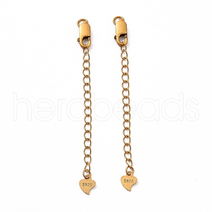 925 Sterling Silver Chain Extenders STER-D036-36AG-1