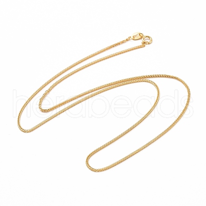 925 Sterling Silver Wheat Chains Necklace for Women STER-I021-03A-G-1