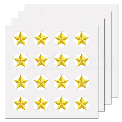 8 Sheets Plastic Waterproof Self-Adhesive Picture Stickers DIY-WH0428-010-1