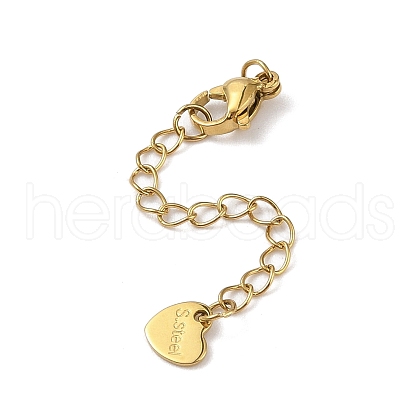 Ion Plating(IP) 304 Stainless Steel Curb Chain Extender STAS-A097-02C-G-1