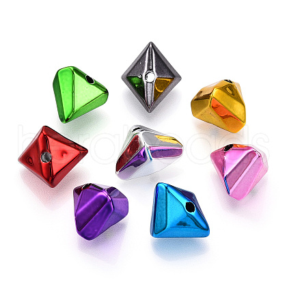 UV Plating Opaque Acrylic Beads X-PACR-T017-05-1