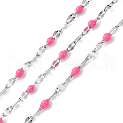 304 Stainless Steel Dapped Chains CHS-F002-A06-P-1