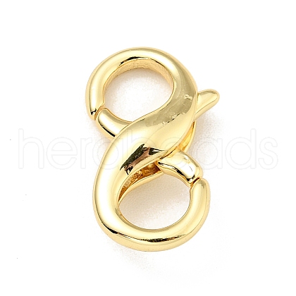 Brass Double Opening Lobster Claw Clasps X-KK-G416-53G-1