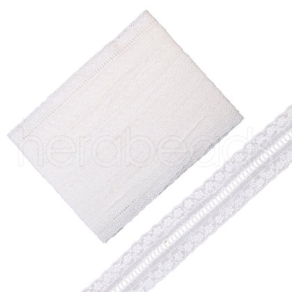 1Bundle Hollow Cotton Embroidery Flower Ribbon OCOR-FG0002-73A-1