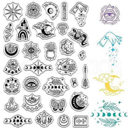 Plastic Stamps DIY-WH20018-0015-1