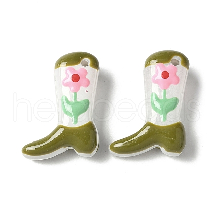Handmade Lampwork Enamel Beads BLOW-D300-01G-1