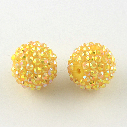 AB-Color Resin Rhinestone Beads RESI-S315-14x16-12-1