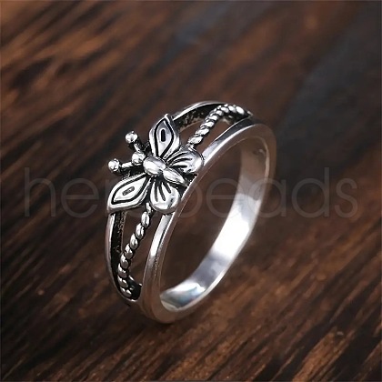 Butterfly Hollow Out Alloy Finger Rings FS-WG9DE85-01-1