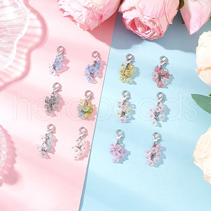 Acrylic Pendant Decorations HJEW-JM03447-1