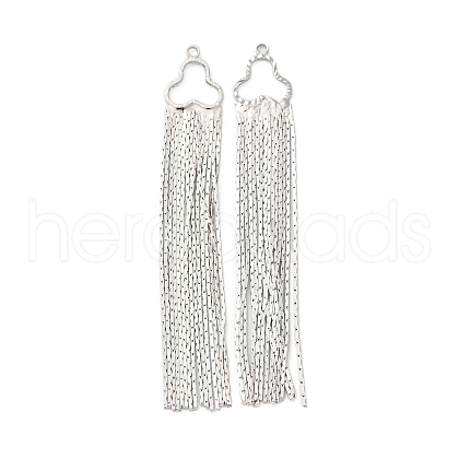 Brass Tassel Big Pendants KK-F898-22C-P-1