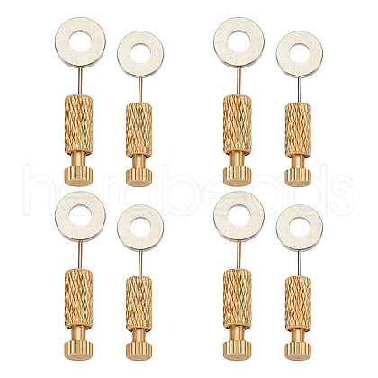 DICOSMETIC 8Pcs 2 Styles DIY Leathercraft Locking Pins TOOL-DC0001-12-1