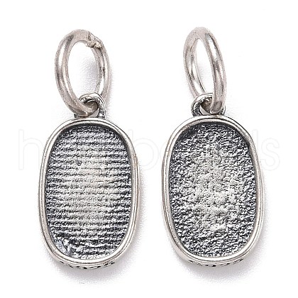 Thailand Sterling Silver Pendant Settings STER-A071-01AS-1