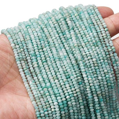 Natural Amazonite Beads Strands G-RM2025-D19-B02-1
