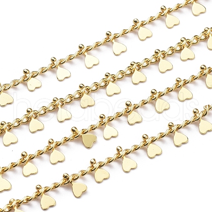 Handmade Brass Curb Chains CHC-E020-07G-1