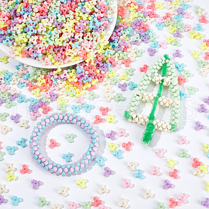  2856Pcs Opaque Acrylic Beads FIND-NB0005-51B-1