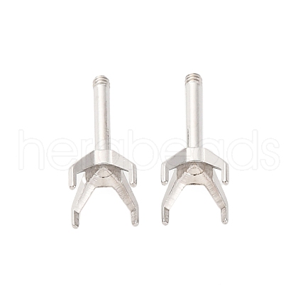 304 Stainless Steel Stud Earring Findings STAS-B091-02B-05P-1