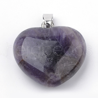 Natural Amethyst Pendants G-S219-18D-1