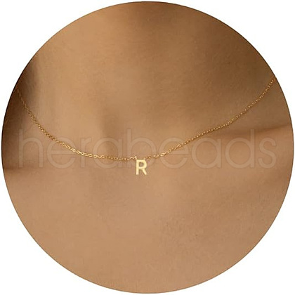 Brass Pendant Initial Necklaces for Women FS-WG1D7F7-05-1