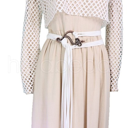 Vintage Faux Suede Cord Multi-layered Long Tassel Belly Chain Belts FS-WG0892A-05-1