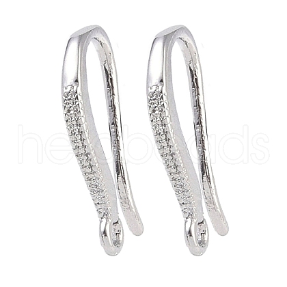 Brass Earring Hooks KK-U008-05P-1