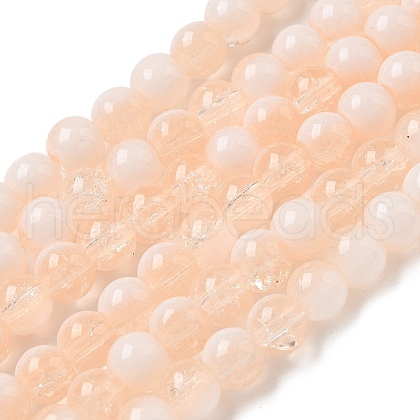 Crackle Glass Beads Strands X1-GLAA-U001-6mm-05-1