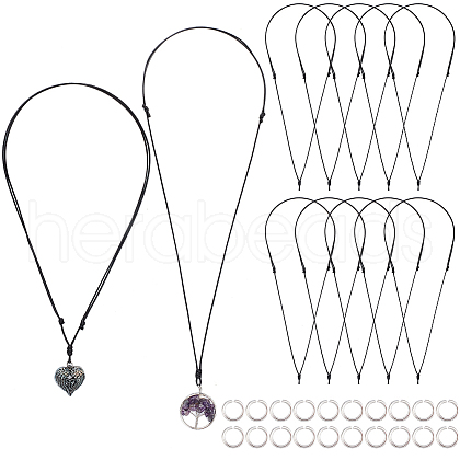 SUNNYCLUE 20Pcs Adjustable Korean Waxed Polyester Cord Necklace Making AJEW-SC0003-02-1