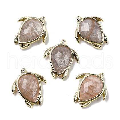 Natural Sunstone Pendants G-U019-02G-08-1
