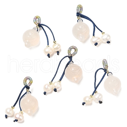 Natural Agate Pot Pendants KK-H445-08G-1