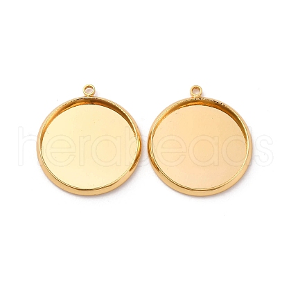 Brass Pendant Cabochon Settings KK-F898-20E-G-1