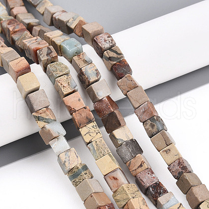 Natural Aqua Terra Jasper Beads Strands G-T140-43A-1