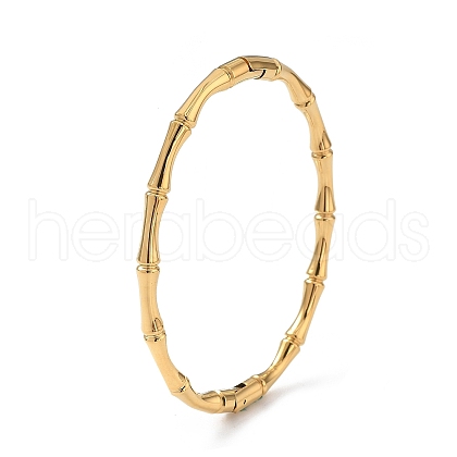 Ion Plating(IP) 304 Stainless Steel Hinged Bangles for Women BJEW-Z078-04G-1