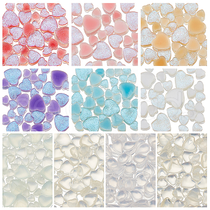 Olycraft 10 Style Light Sensation Resin Cabochons MRMJ-OC0001-49-1