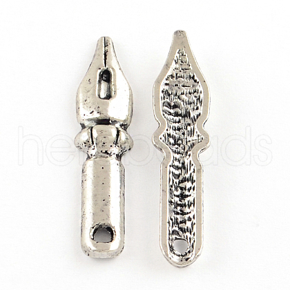Tibetan Style Alloy Pendants for Teachers' Day TIBEP-S291-06-RS-1