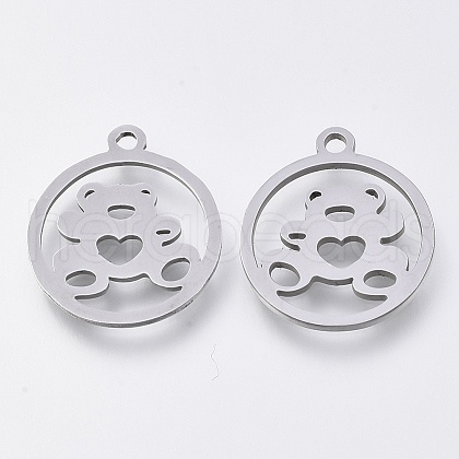Non-Tarnish 201 Stainless Steel Pendants STAS-S110-057P-1