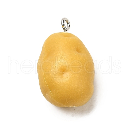 Opaque Resin Pendants FIND-I044-12-1